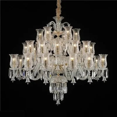 Minimalist Crystal Candle Chandelier for Living Room and Bedroom