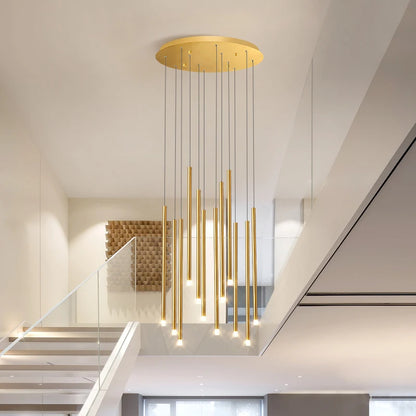 Arielle Spiral LED Staircase Pendant Chandelier