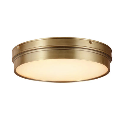 Geneviève Brass Glass Ceiling Light Modern Flush Mount