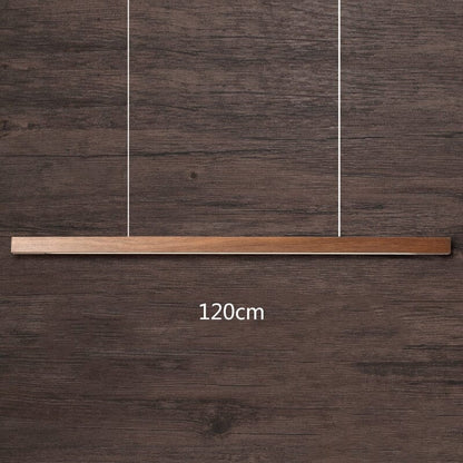 Amélie Oak & Walnut Linear Chandelier