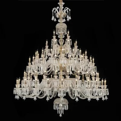 Minimalist Crystal Candle Chandelier for Living Room and Bedroom