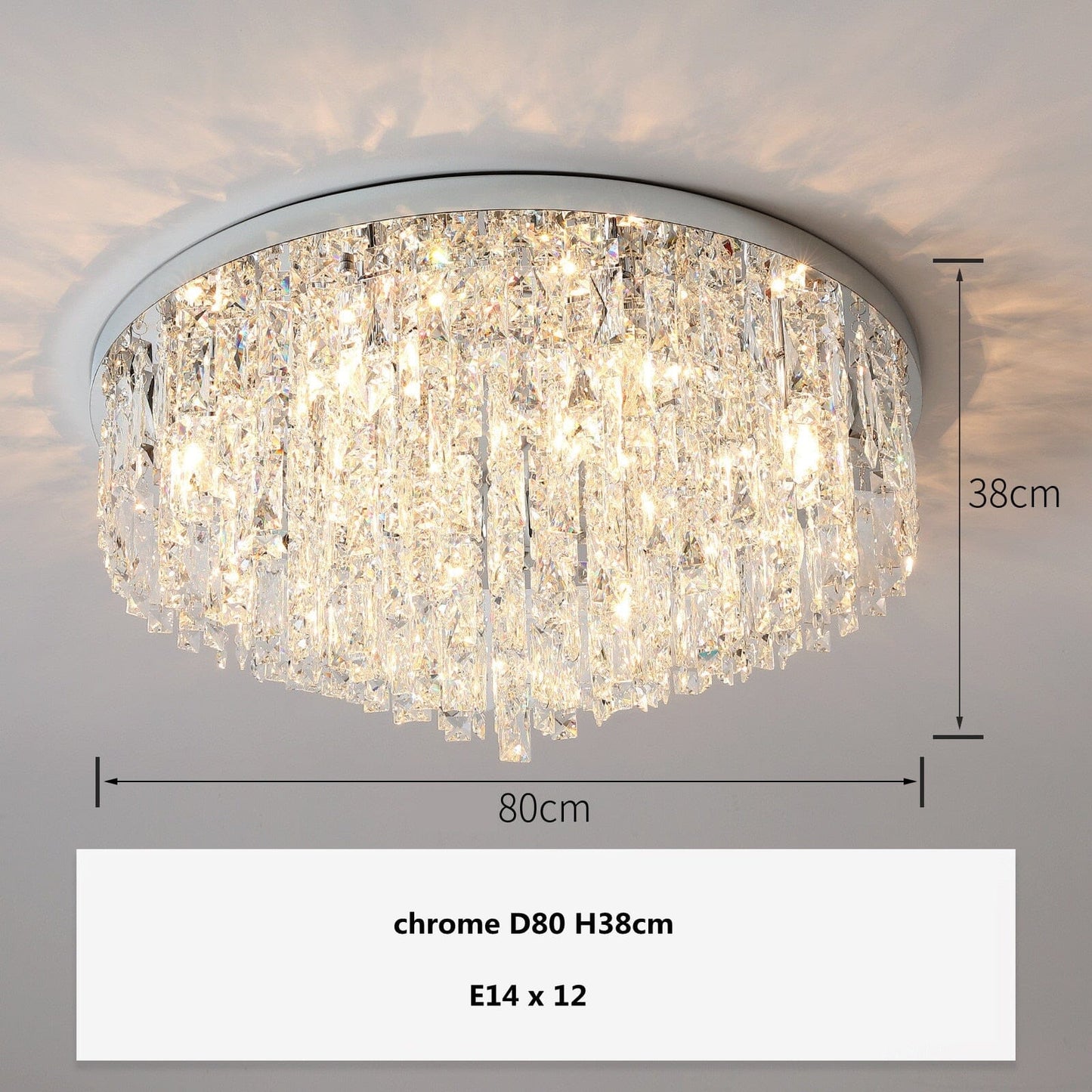 Amara Luxury K9 Crystal Ceiling Lamp