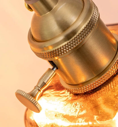 Claire Amber Glass Wall Lamp Japanese Modern