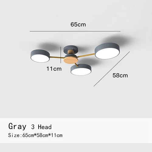 Manon Nordic Macaron Multi-Arm Ceiling Light