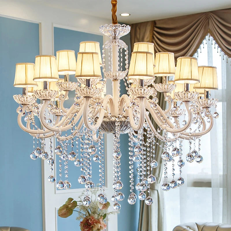 Modern Crystal Candle Chandelier for Bedroom and Restaurant