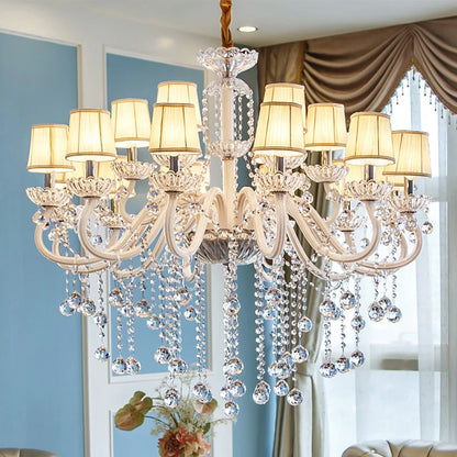 Modern Crystal Candle Chandelier for Bedroom and Restaurant