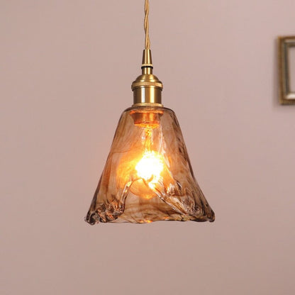 Elena Modern Geometric Glass Pendant