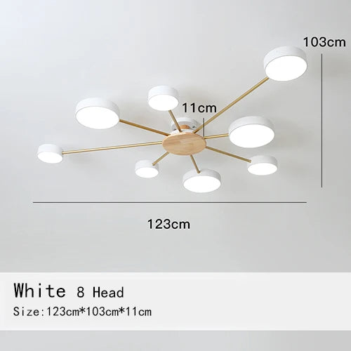 Manon Nordic Macaron Multi-Arm Ceiling Light