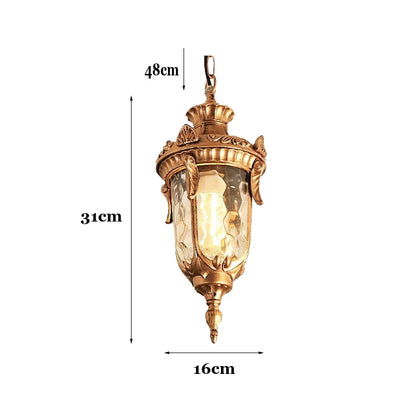 Camille Retro Outdoor Pendant Lamp European Patio Light