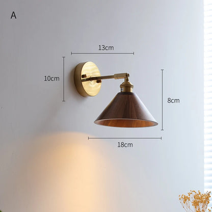 Marianne Wood Wall Lamp Pull Chain Modern
