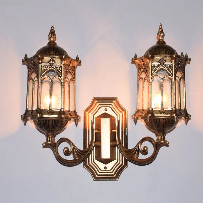 Éliane Outdoor Double Head Wall Lamp Waterproof Villa