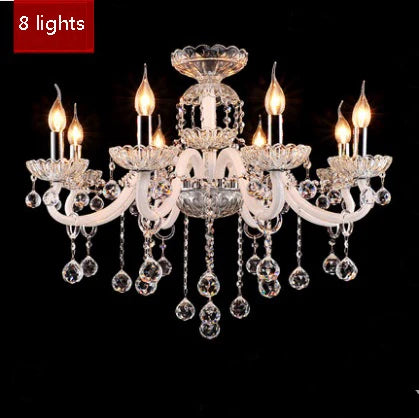 Modern Crystal Candle Chandelier for Bedroom and Restaurant