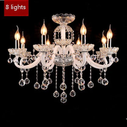 Modern Crystal Candle Chandelier for Bedroom and Restaurant