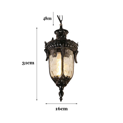 Camille Retro Outdoor Pendant Lamp European Patio Light