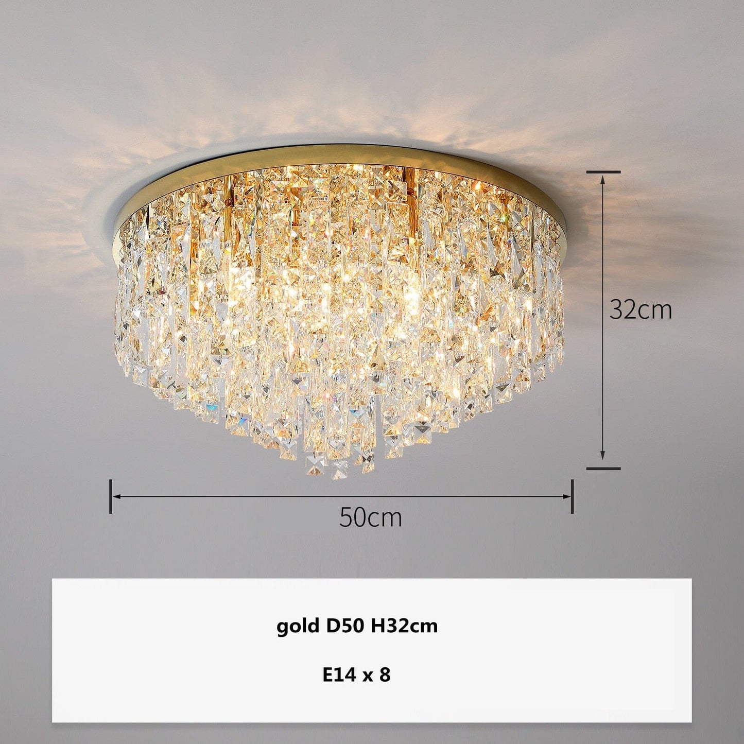 Amara Luxury K9 Crystal Ceiling Lamp