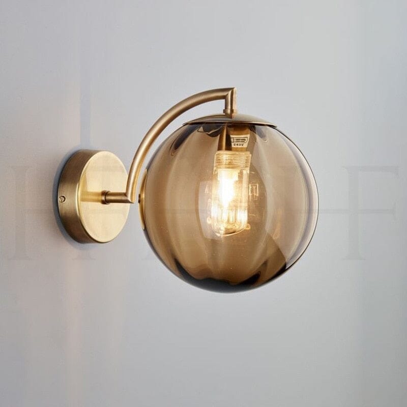 Céleste Glass Wall Lamp with Elegant Round Design