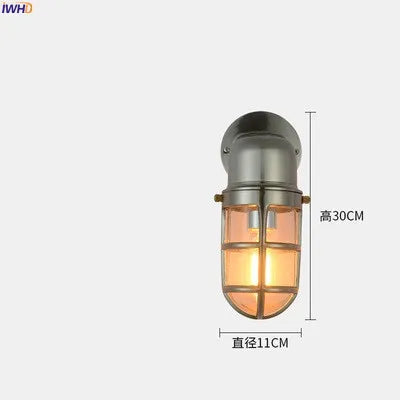 Aurélie Outdoor Aluminum Wall Light Waterproof Glass Lamp