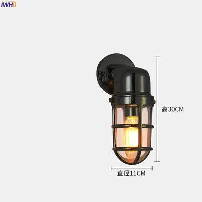 Aurélie Outdoor Aluminum Wall Light Waterproof Glass Lamp