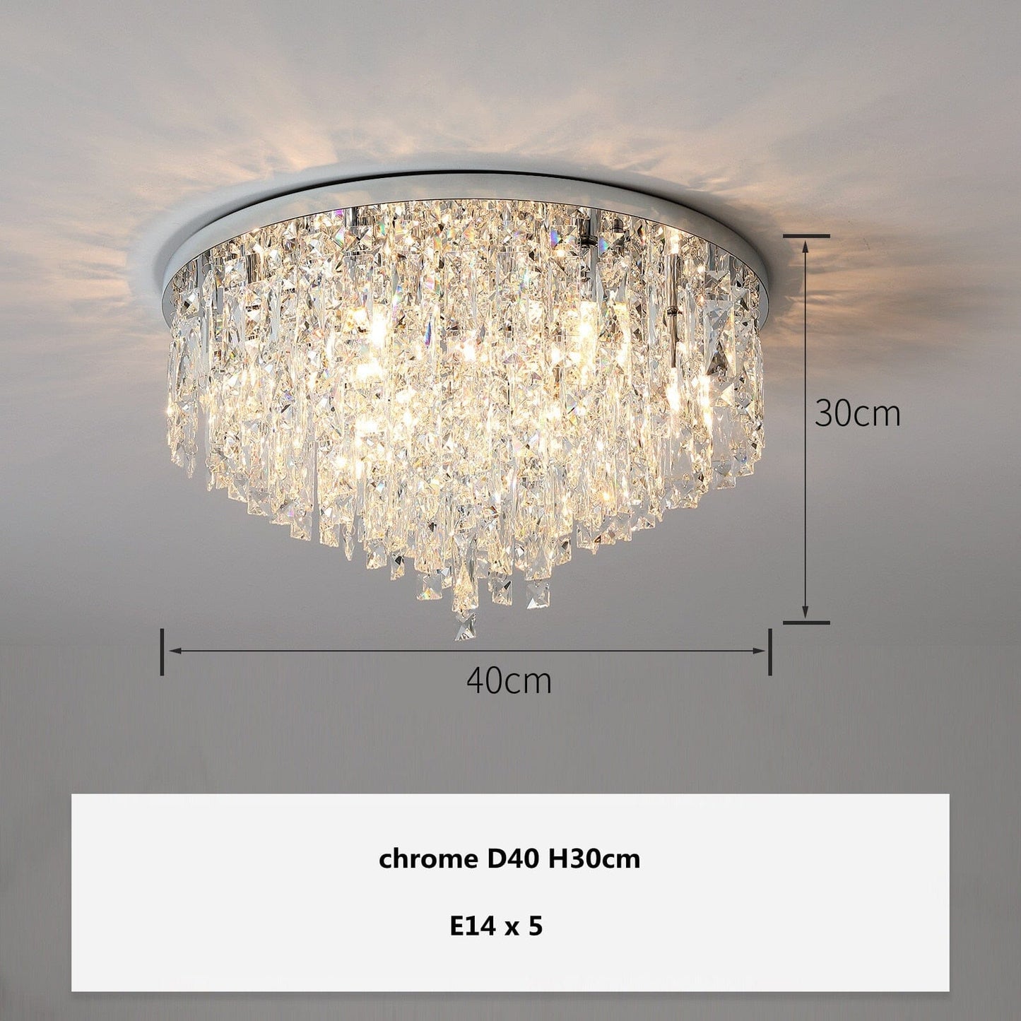 Amara Luxury K9 Crystal Ceiling Lamp