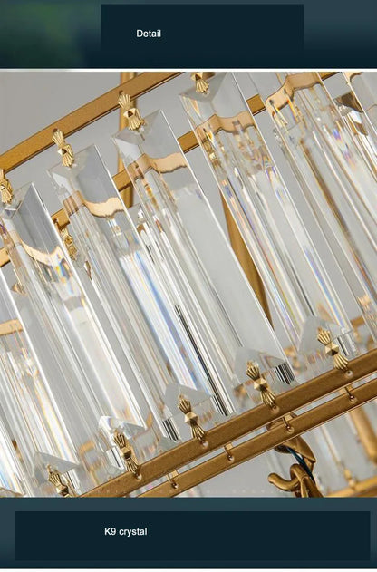 Madeleine Vintage Crystal Loft Chandelier