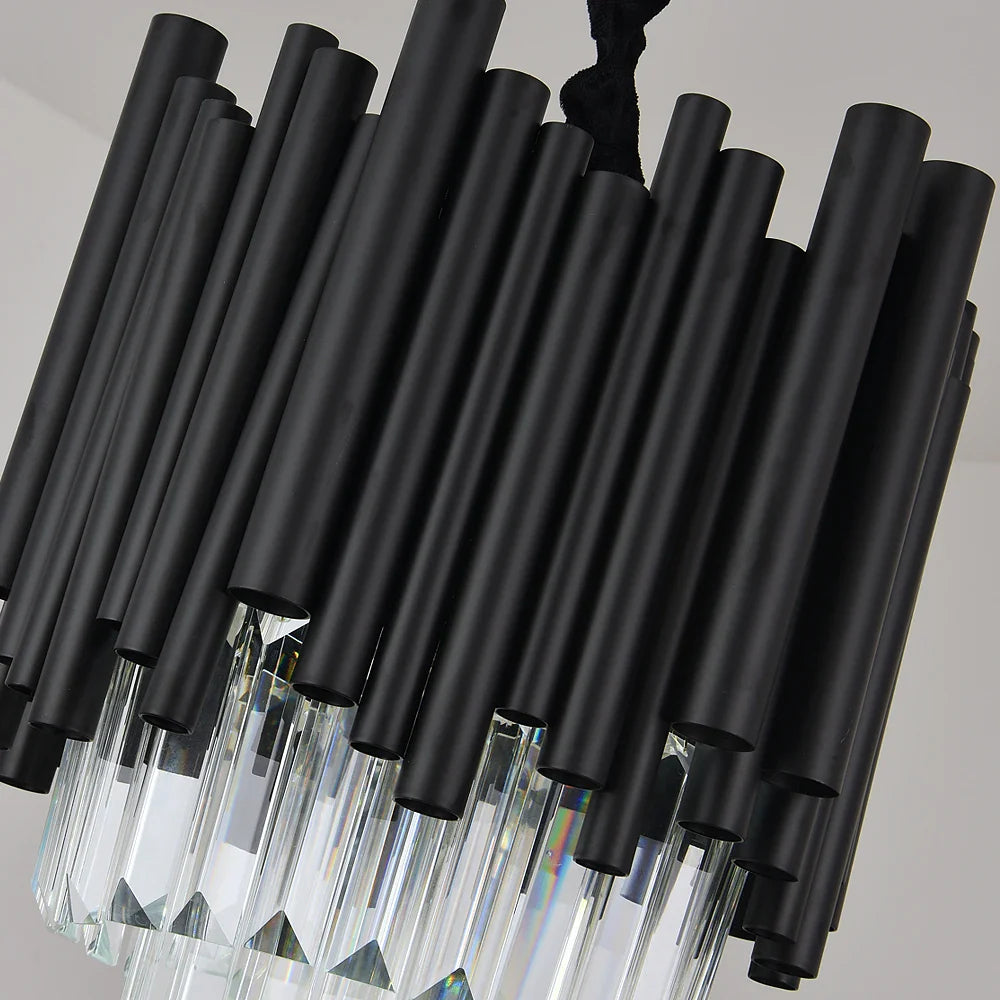 Elodie Crystalline Noir Pendant