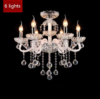 Modern Crystal Candle Chandelier for Bedroom and Restaurant