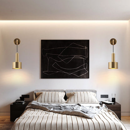 Camille Gold Adjustable Wall Lamp with Modern Finish