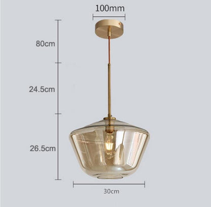 Monica Designer Glass Pendant Light
