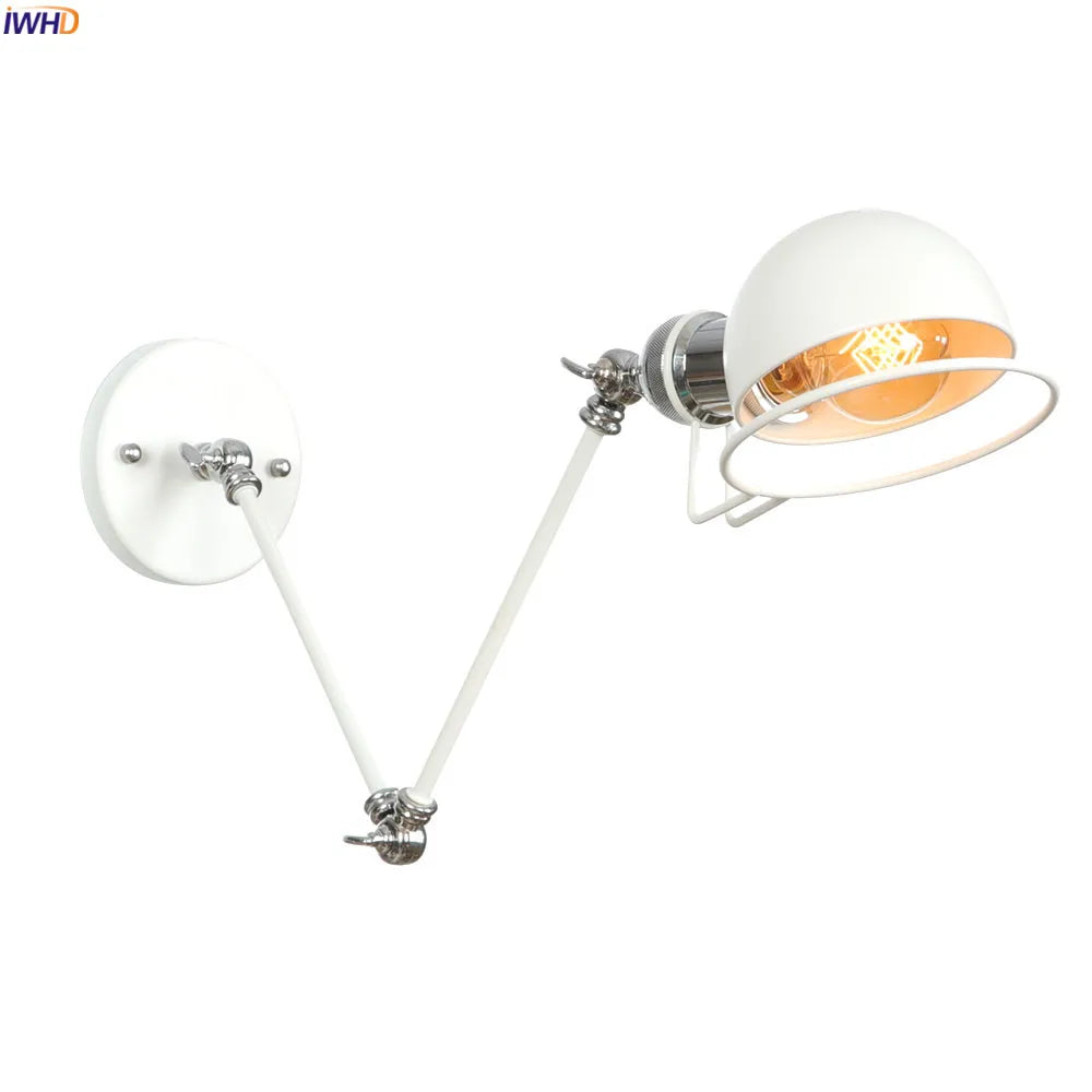 Colette Adjustable Long Arm Wall Lamp Vintage