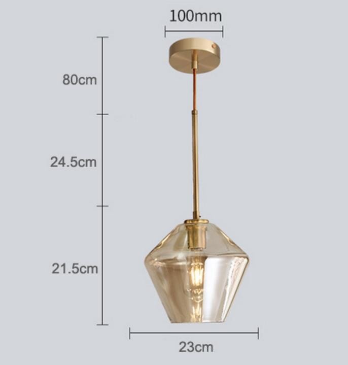 Monica Designer Glass Pendant Light