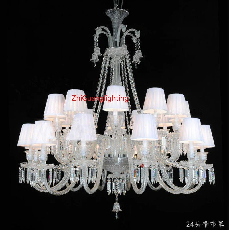 Black Candle Crystal Chandelier for Living Room and Restaurant