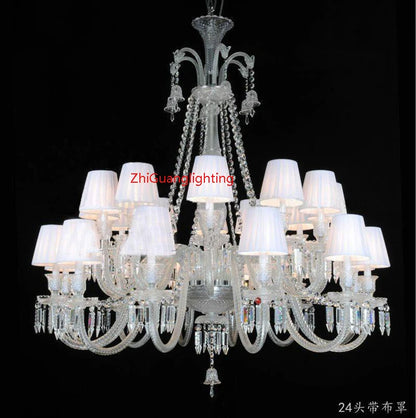 Black Candle Crystal Chandelier for Living Room and Restaurant