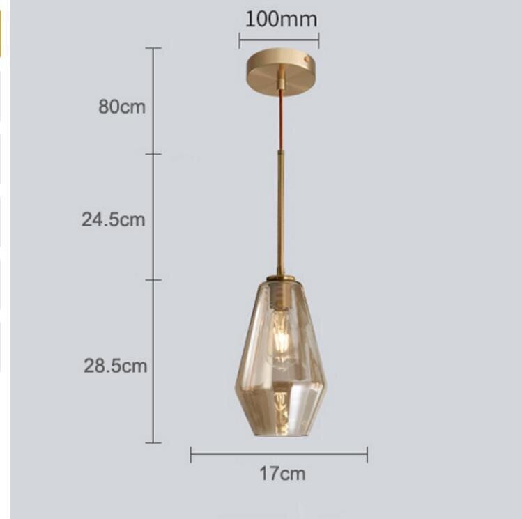 Monica Designer Glass Pendant Light