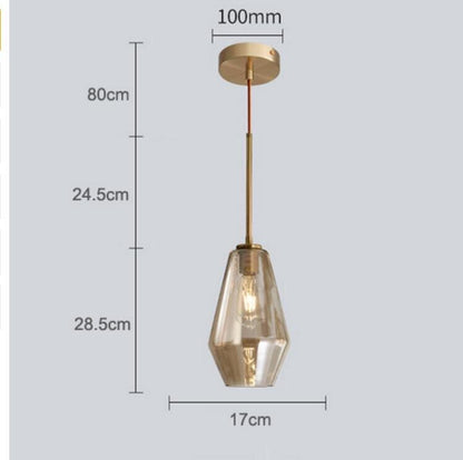 Monica Designer Glass Pendant Light