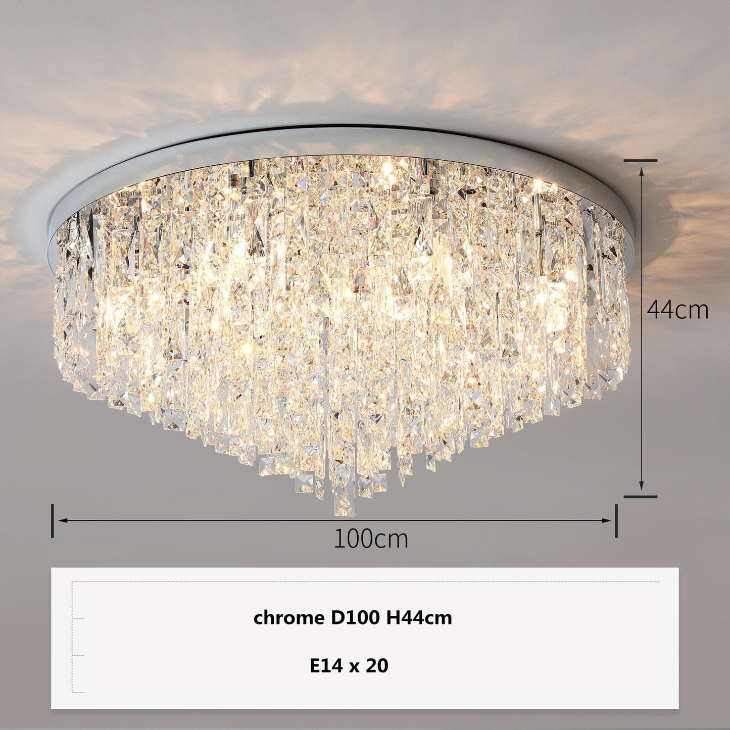 Amara Luxury K9 Crystal Ceiling Lamp