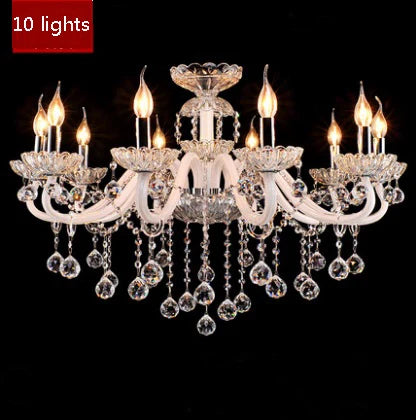 Modern Crystal Candle Chandelier for Bedroom and Restaurant