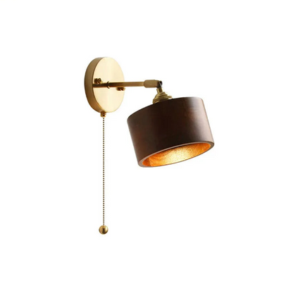 Marianne Wood Wall Lamp Pull Chain Modern