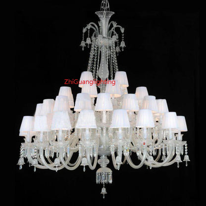 Black Candle Crystal Chandelier for Living Room and Restaurant