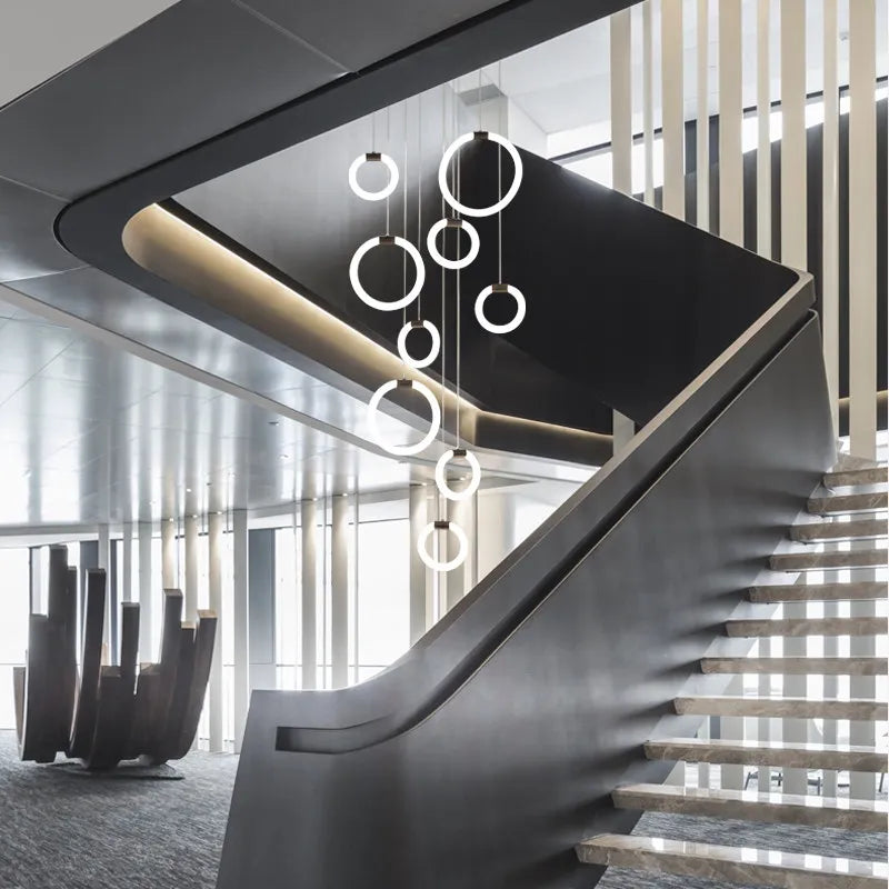 Élodine Acrylic Ring LED Pendant Chandelier