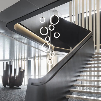 Élodine Acrylic Ring LED Pendant Chandelier