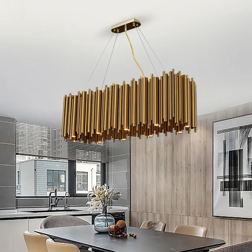 Amélie Gold Nest Oval Chandelier
