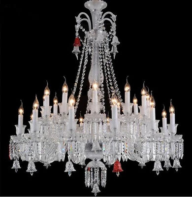 Black Candle Crystal Chandelier for Living Room and Restaurant