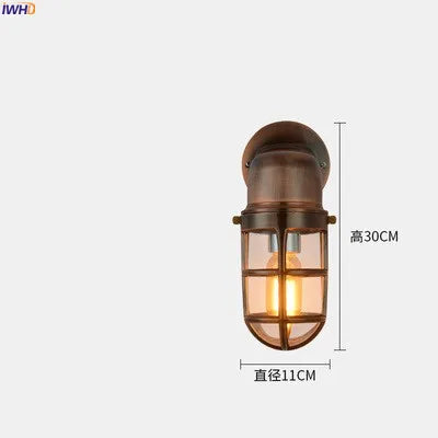 Aurélie Outdoor Aluminum Wall Light Waterproof Glass Lamp