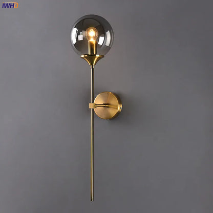 Madeleine Glass Globe Wall Light