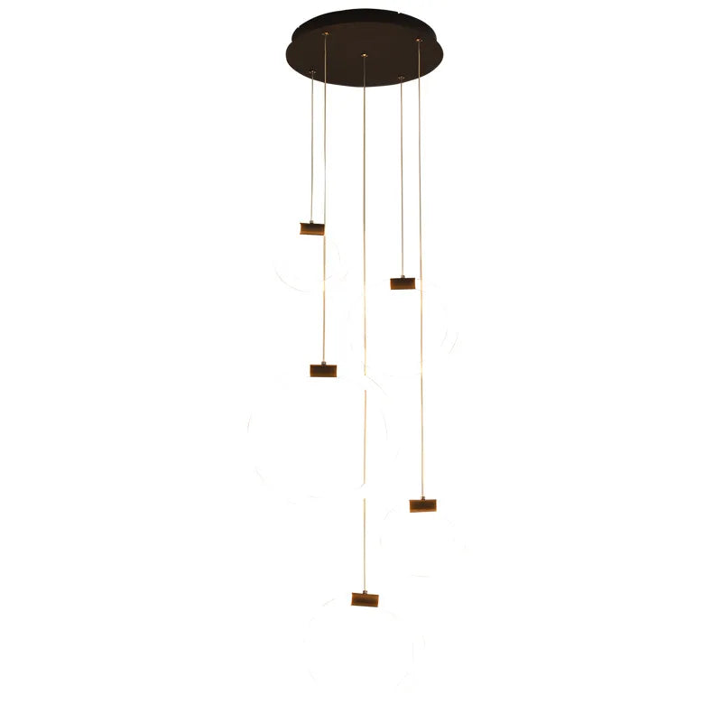 Élodine Acrylic Ring LED Pendant Chandelier