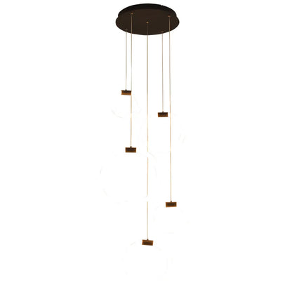 Élodine Acrylic Ring LED Pendant Chandelier