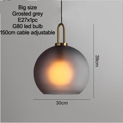 Isabelle Cylindrical Glass Pendant Light