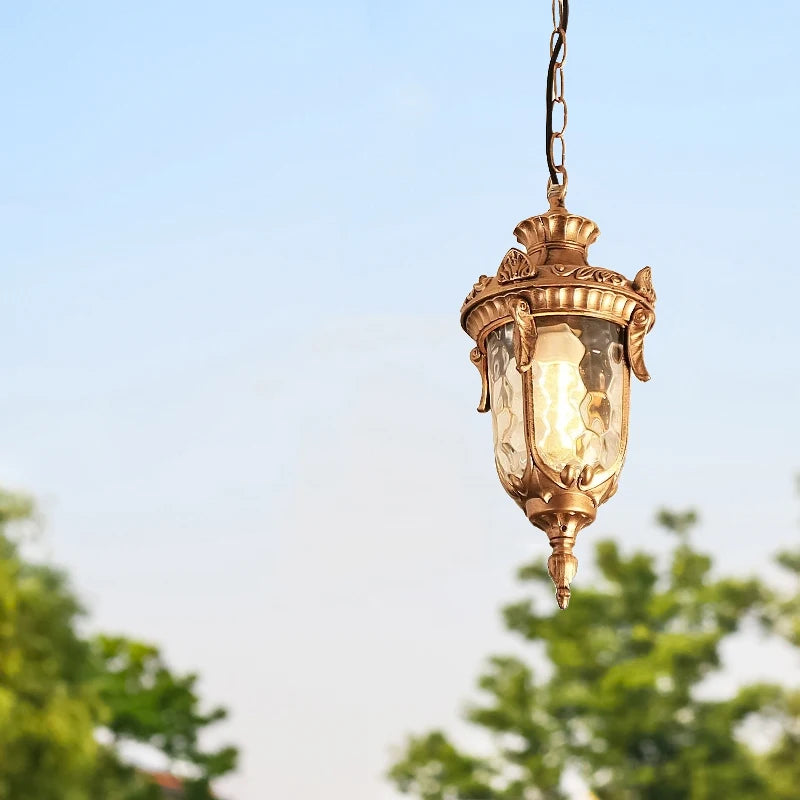 Camille Retro Outdoor Pendant Lamp European Patio Light