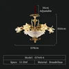Colette Brass Glass Pendant Chandelier