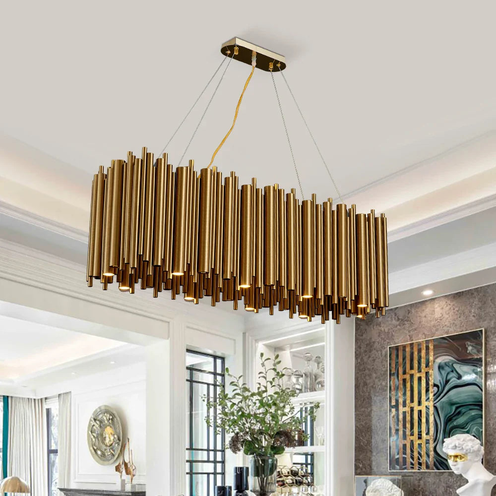 Amélie Gold Nest Oval Chandelier